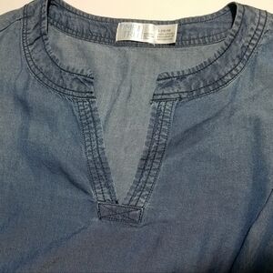 CTime And Tru Lyocell Knitted Accent V-Neck…